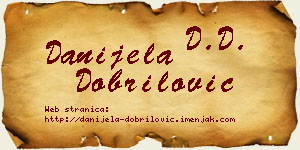 Danijela Dobrilović vizit kartica